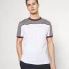 Pier One Hombre Camiseta Estampada - Grey/white/bordeaux -Ofertas Pier One Tienda 02664e0719f345d9a1a9f90568fd2f7c