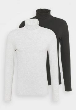Pier One Hombre 2 PACK - Camiseta De Manga Larga - Light Grey/black -Ofertas Pier One Tienda 03abc9fd97954ccca15bca835a96fa24