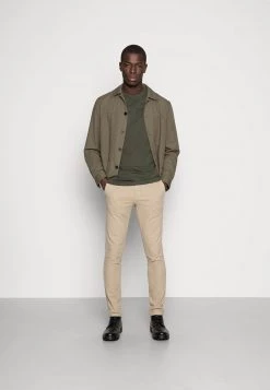 Pier One Hombre 5 PACK - Camiseta Básica - Dark Blue/grey/khaki