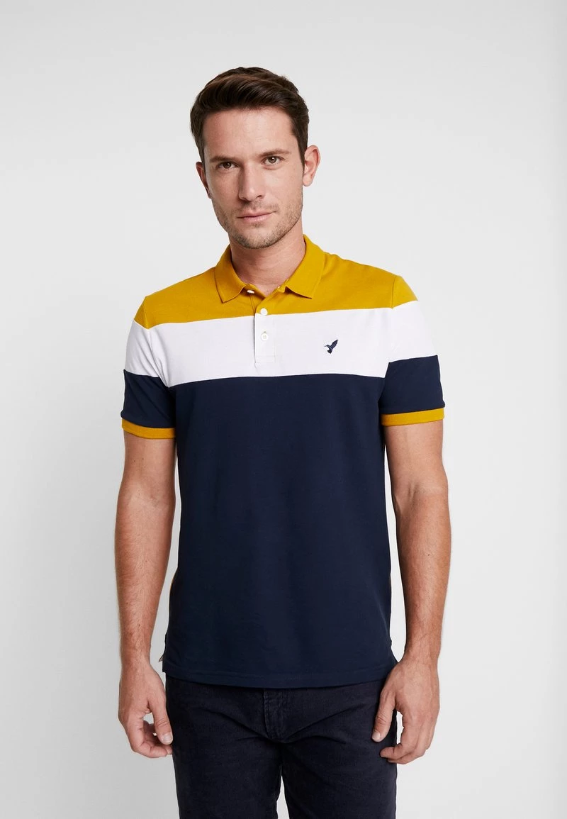 Pier One Polo - Dark Blue/mustard, Hombre 3 Pier One Polo - Dark Blue/mustard, Hombre