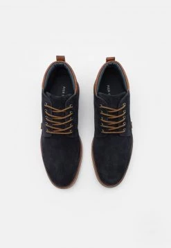 Pier One Hombre LEATHER - Botines Con Cordones - Dark Blue -Ofertas Pier One Tienda 0669804b314a48018462823ddd372def