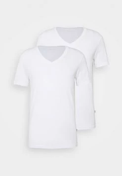 Pier One Hombre 2 PACK - Camiseta Básica - White -Ofertas Pier One Tienda 080dd0916ef948e18ad5bc64ef88608c