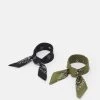 Pier One BANDANA 2 PACK UNISEX - Pañuelo - Black/olive, Unisexo -Ofertas Pier One Tienda 0efa672580ec49e29870b0c38b575b42