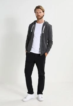 Pier One Hombre Sudadera Con Cremallera - Black Melange -Ofertas Pier One Tienda 1d7293a6fdad42e89a57b29e70fadf7e