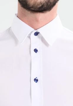 Pier One Hombre Camisa - White/blue -Ofertas Pier One Tienda 2003bd6b36ee489eb914b3cd355ce6c8