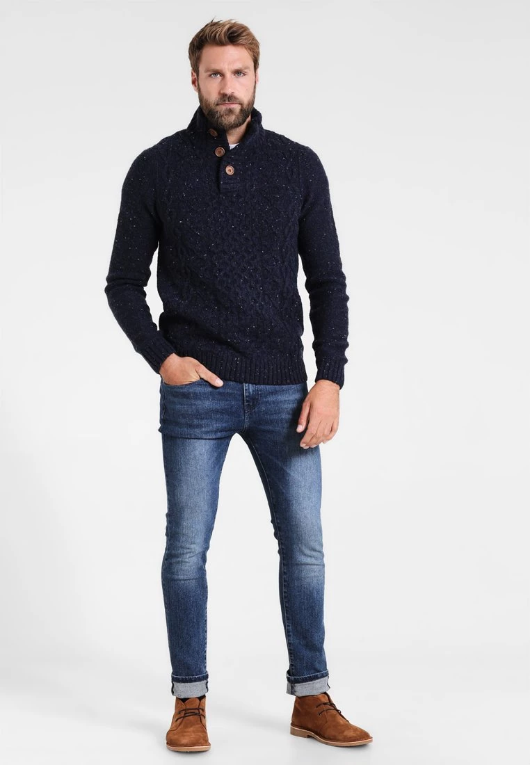 Pier One Hombre Jersey De Punto - Mottled Dark Blue 4 Pier One Hombre Jersey De Punto - Mottled Dark Blue - Imagen 2