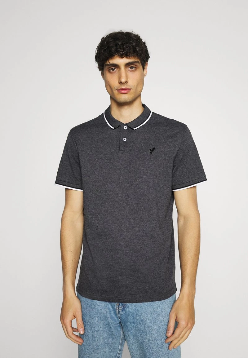 Pier One Hombre Polo - Mottled Dark Grey 3 Pier One Hombre Polo - Mottled Dark Grey