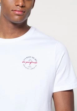 Pier One Hombre NEVER TOO LATE GRAPHIC T-SHIRT - Camiseta Estampada - White -Ofertas Pier One Tienda 2399cd4cd67449b7b863dcca964e90b3