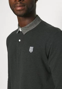 Pier One Hombre COLLAR RUGBY - Polo - Mottled Dark Grey -Ofertas Pier One Tienda 263ae91989b94e3894a690c900d8e17d