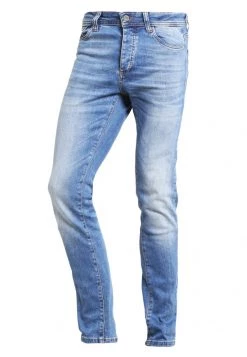 Pier One Hombre DISTRESSED DENIM SLIM FIT - Vaqueros Slim Fit - Light Blue -Ofertas Pier One Tienda 274a01b7a55044638259503c6ee8946b
