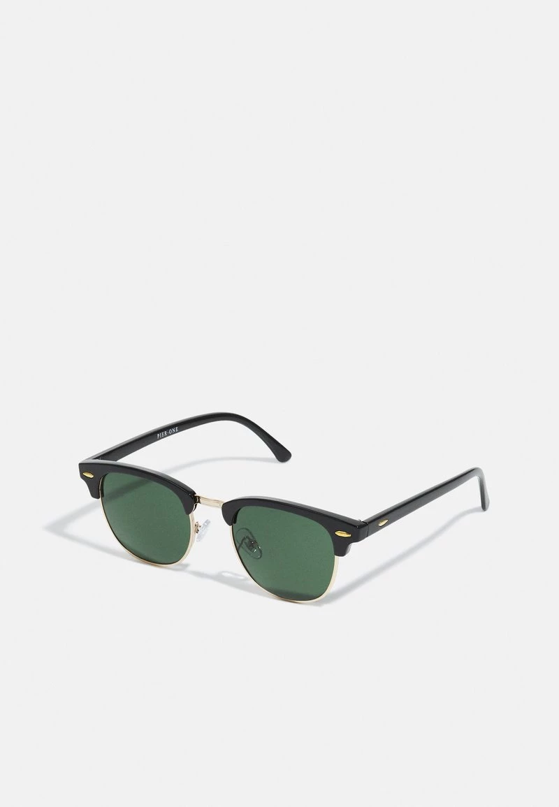 Pier One Unisexo UNISEX - Gafas De Sol - Black/green 3 Pier One Unisexo UNISEX - Gafas De Sol - Black/green
