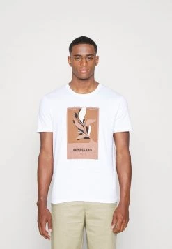 Pier One Hombre LEAF PRINT GRAPHIC T-SHIRT - Camiseta Estampada - White -Ofertas Pier One Tienda 2971baeb496e4c7ca0af63ca66e6b69f