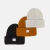Pier One Unisexo 3 PACK UNISEX - Gorro - Black/off White/brown -Ofertas Pier One Tienda 2d6318a6827f4602bdf8430dde68af4b