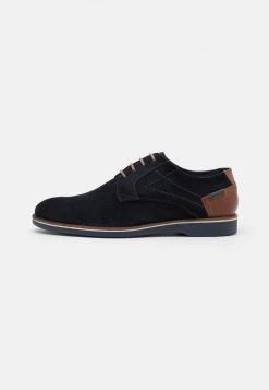 Pier One Hombre LEATHER - Zapatos De Vestir - Dark Blue