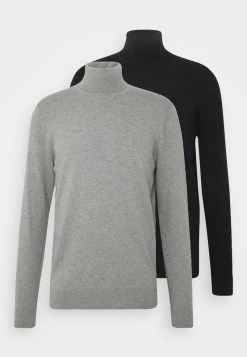 Pier One Hombre 2 PACK - Jersey De Punto - Black/mottled Light Grey -Ofertas Pier One Tienda 2df07891f3cf443da67ee4c7a11ee632