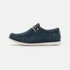 Pier One Hombre LEATHER - Zapatos Con Cordones - Dark Blue