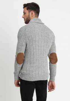 Pier One Chaqueta De Punto - Mottled Dark Grey, Hombre -Ofertas Pier One Tienda 3374bc5b15c34532a3a61fa1517a3ccc