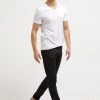 Pier One 2 PACK - Camiseta Básica - White/black, Hombre -Ofertas Pier One Tienda 357bed3643804e7e9b61006712661f33