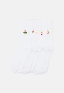 Pier One Hombre 5 PACK - Calcetines - White