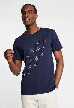 Pier One Hombre Camiseta Estampada - Dark Blue