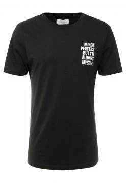 Pier One Hombre Camiseta Estampada - Black -Ofertas Pier One Tienda 37f0a4513c264cd59c726b0ae4bde8ef