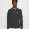 Pier One Hombre COLLAR RUGBY - Polo - Mottled Dark Grey