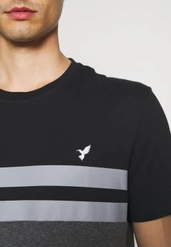 Pier One Hombre Camiseta Estampada - Black/grey -Ofertas Pier One Tienda 382016cd9efa468aa27a2a4c8bdd5c86