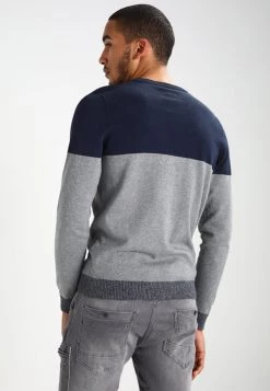 Pier One Jersey De Punto - Mottled Grey/dark Blue, Hombre -Ofertas Pier One Tienda 412650e4b1ce4d44a008b33687670614