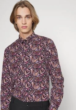 Pier One FESTIVE AOP - Camisa - Black/multi-coloured, Hombre -Ofertas Pier One Tienda 42f1fc22f04142e68d186bb66a314705
