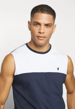 Pier One Hombre EMBRO TANK BLOCK - Top - White -Ofertas Pier One Tienda 4435ac3f48b94161a4050420f95ea993