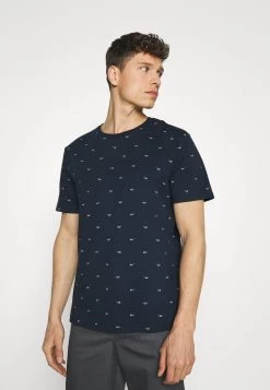 Pier One Hombre Camiseta Estampada - Dark Blue