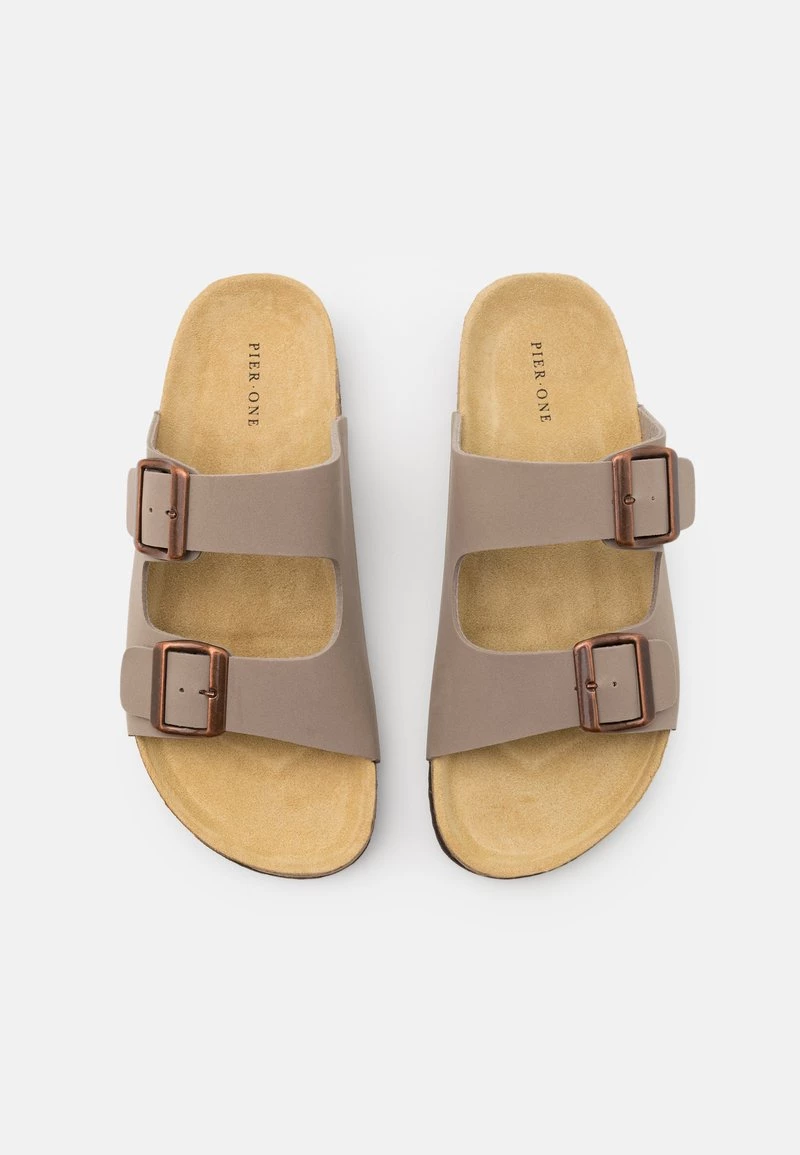 Pier One Hombre UNISEX - Pantuflas - Stone 6 Pier One Hombre UNISEX - Pantuflas - Stone - Imagen 4