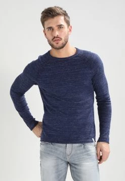 Pier One Jersey De Punto - Mottled Blue, Hombre