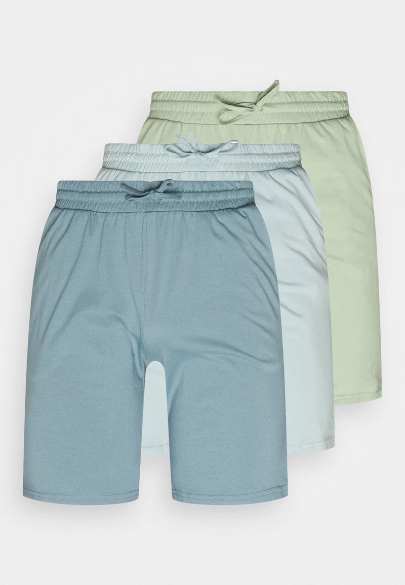Pier One Hombre 3 PACK - Pantalón De Pijama - Blue/light Blue/light Green 3 Pier One Hombre 3 PACK - Pantalón De Pijama - Blue/light Blue/light Green
