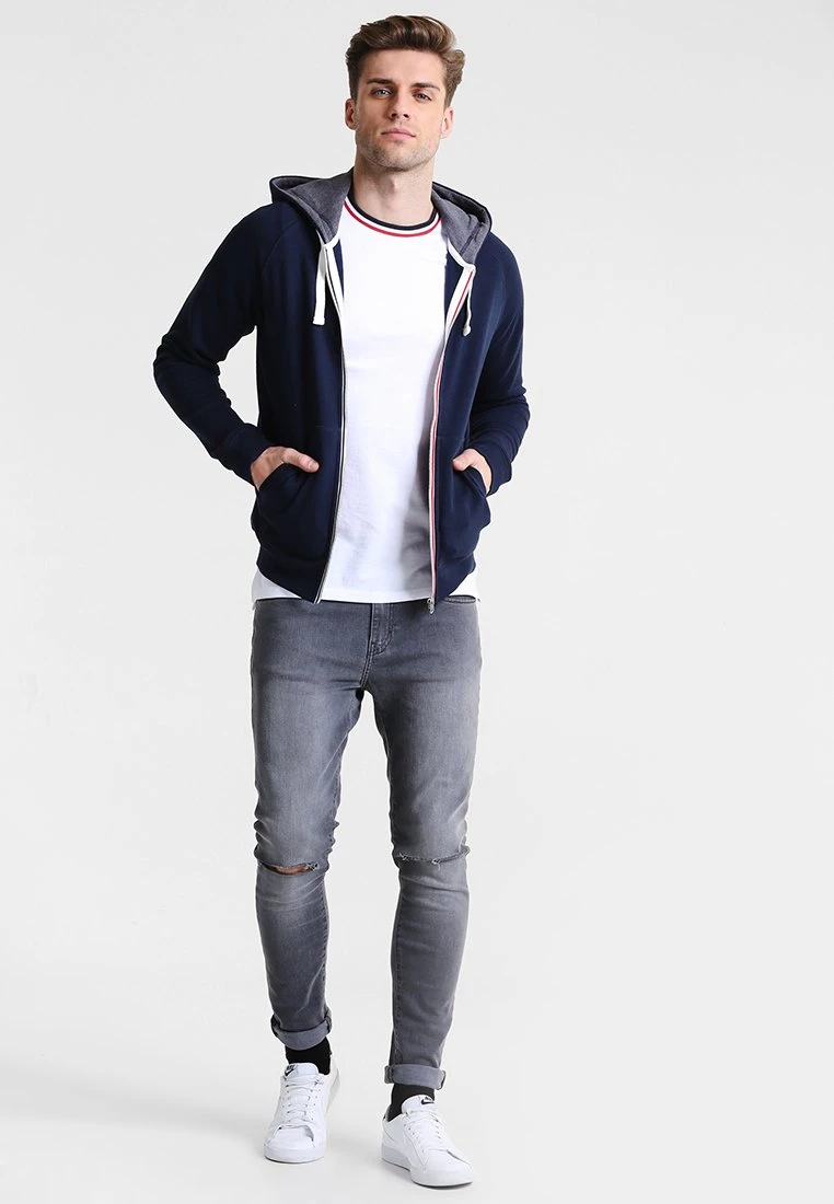 Pier One Hombre Sudadera Con Cremallera - Navy 4 Pier One Hombre Sudadera Con Cremallera - Navy - Imagen 2