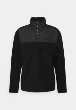 Pier One Hombre FABRIC BLOCK TROYER - Forro Polar - Black