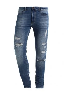 Pier One Hombre Vaqueros Pitillo - Dark Blue Denim -Ofertas Pier One Tienda 50264ad0c77d49749c89b191dc53355e