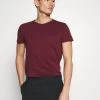 Pier One Hombre Camiseta Básica - Bordeaux -Ofertas Pier One Tienda 511348adbef243ada35ee1735e5a91d7