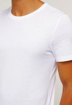 Pier One 2 PACK - Camiseta Básica - White/black, Hombre -Ofertas Pier One Tienda 5263f78b1e87481ea0e824d35031cd9e