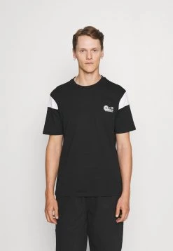 Pier One Hombre SLEEVE BLOCK NEW - Camiseta Estampada - Black/white