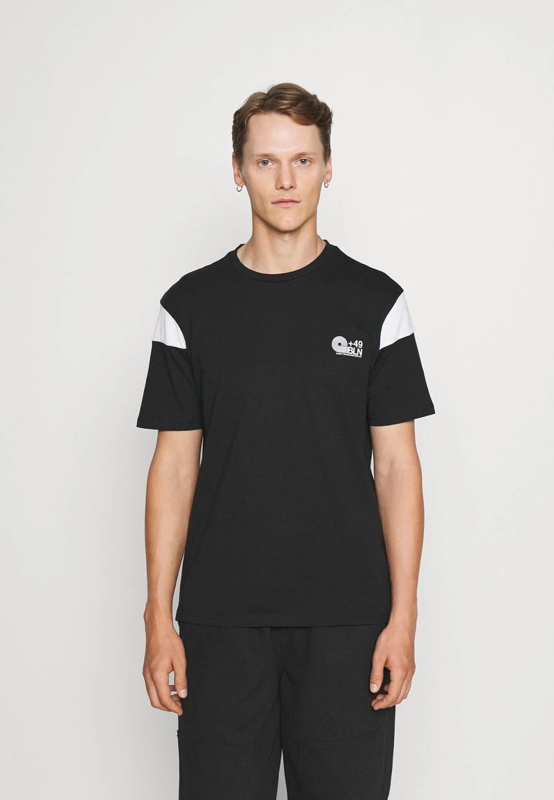 Pier One Hombre SLEEVE BLOCK NEW - Camiseta Estampada - Black/white 3 Pier One Hombre SLEEVE BLOCK NEW - Camiseta Estampada - Black/white