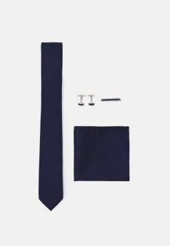 Pier One Hombre SET - Pañuelo De Bolsillo - Dark Blue