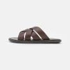 Pier One Hombre LEATHER - Sandalias Planas - Brown -Ofertas Pier One Tienda 572fad510eb843d88d125d75171d5844