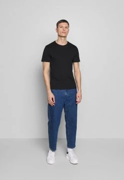 Pier One Hombre 5 PACK - Camiseta Básica - Black/white/blue