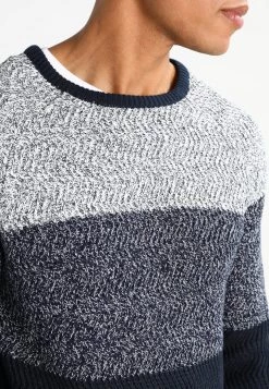 Pier One Hombre Jersey De Punto - Mottled Dark Blue -Ofertas Pier One Tienda 584302a979d146a89f253e8c53556cb6