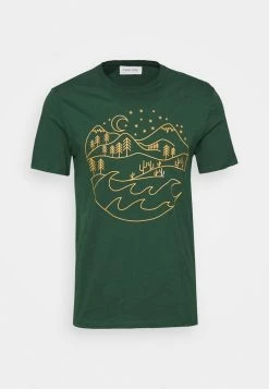 Pier One Hombre Camiseta Estampada - Dark Green -Ofertas Pier One Tienda 58ebd793b2534b6b9c8b6248f8818b8f