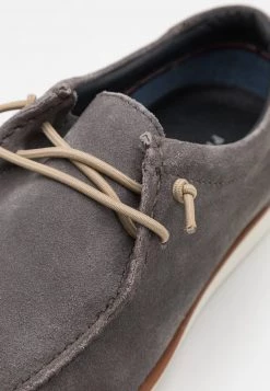 Pier One LEATHER - Zapatos Con Cordones - Grey, Hombre -Ofertas Pier One Tienda 5b85277046b04036a3c6158b46d6a09a