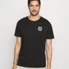 Pier One Camiseta Estampada - Black, Hombre