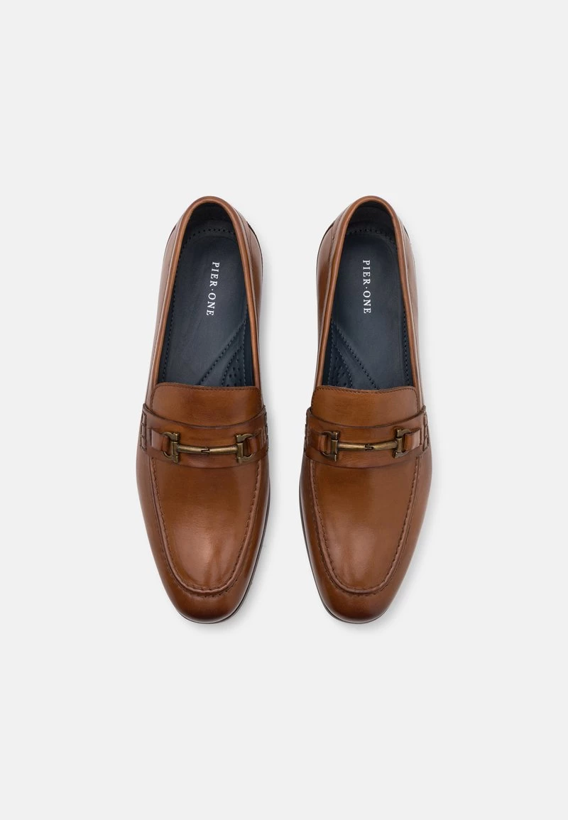 Pier One Hombre LEATHER - Mocasines - Cognac 7 Pier One Hombre LEATHER - Mocasines - Cognac - Imagen 5