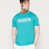Pier One Hombre RECALIBRATION GRAPHIC TEE - Camiseta Estampada - Blue